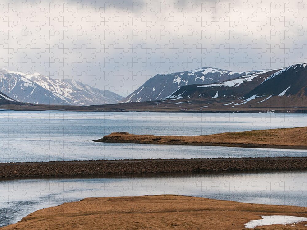 Icelandic Jigsaw Puzzle featuring the photograph Icelandic mountain Landscape by Michalakis Ppalis