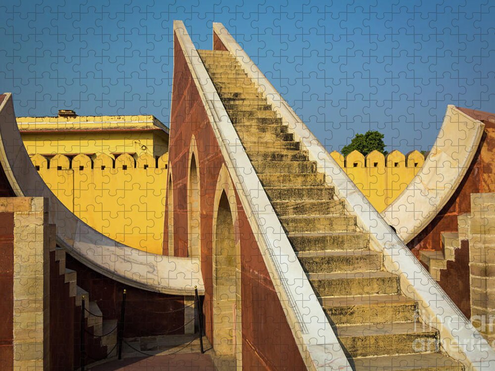 Asia Jigsaw Puzzle featuring the photograph Jantar Mantar #2 by Inge Johnsson