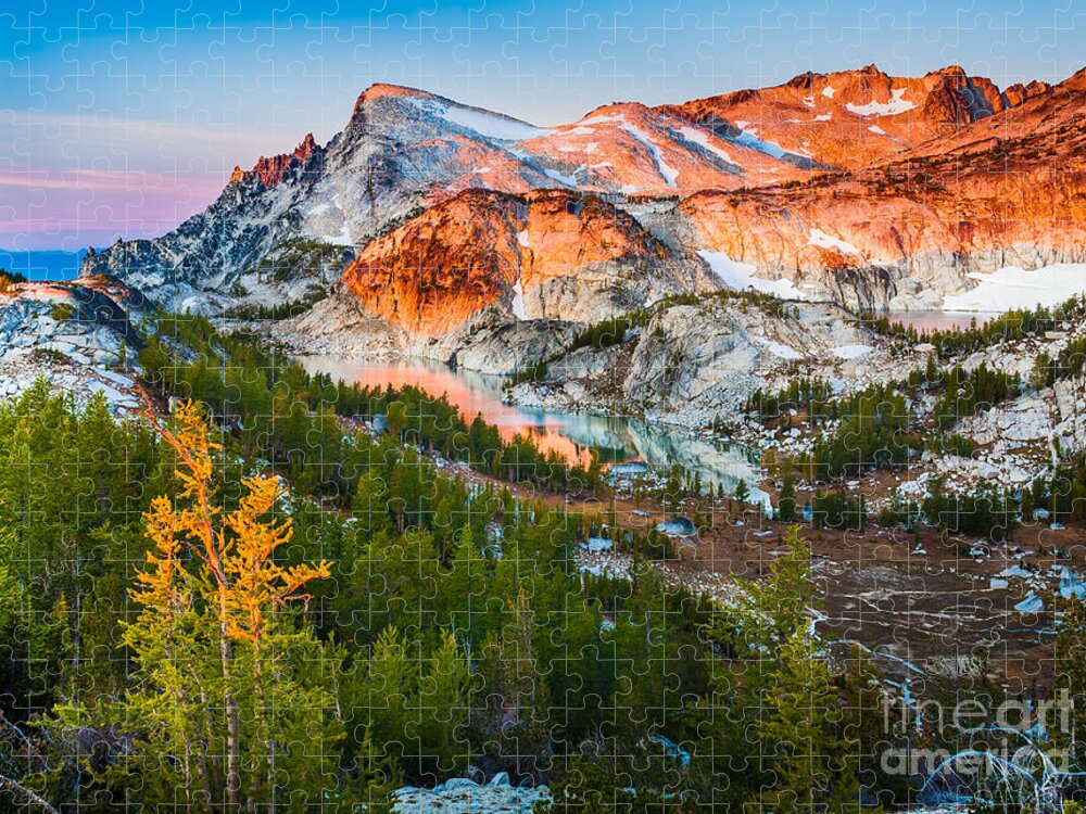 Alpine Lakes Wilderness Jigsaw Puzzle featuring the photograph Little Annapurna #2 by Inge Johnsson
