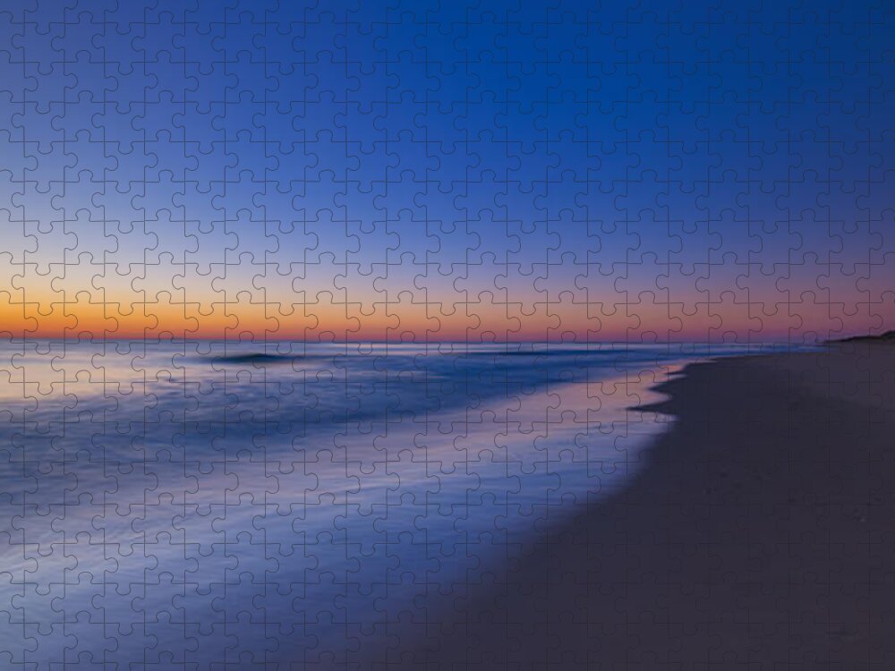 Morning Walk Along The Beach Jigsaw Puzzle featuring the photograph Morning Walk #2 by Michael Ver Sprill