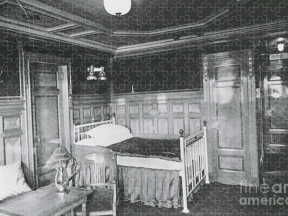 Titanic Jigsaw Puzzle featuring the photograph Parlour Suite Of Titanic Ship #2 by Photo Researchers