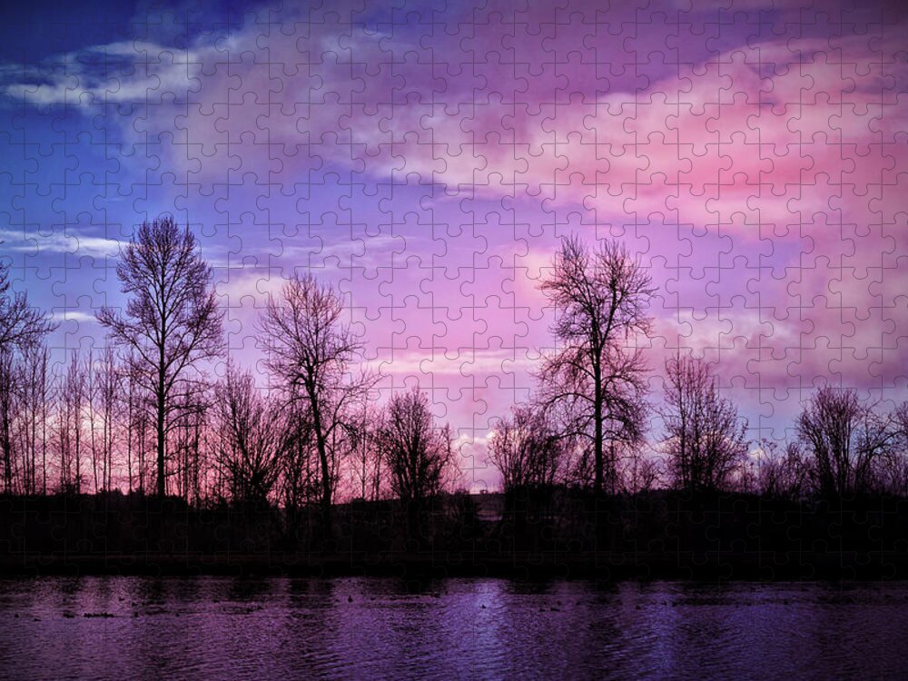 Pink Jigsaw Puzzle featuring the photograph Pink Dawn by Bonnie Bruno