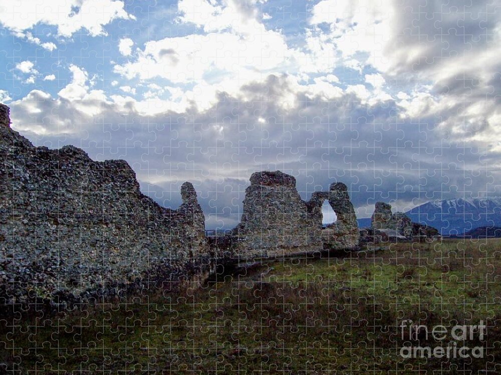 Old Stones Jigsaw Puzzle featuring the photograph Roman Ruins #2 by Judy Kirouac