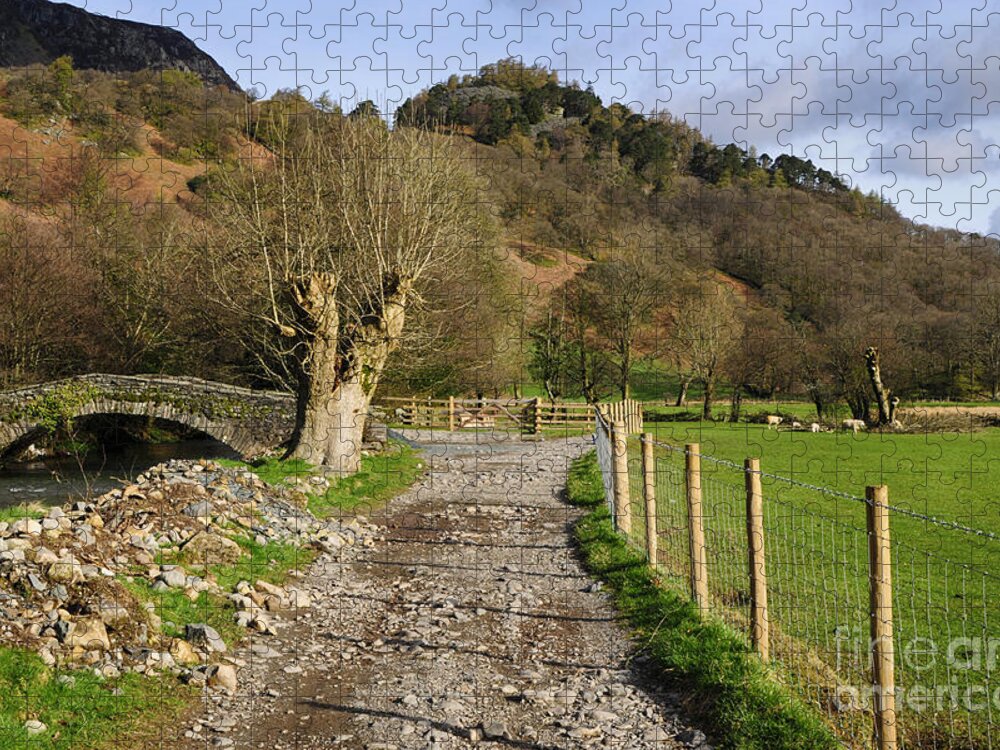 Rosthwaite Jigsaw Puzzle featuring the photograph Rosthwaite by Smart Aviation