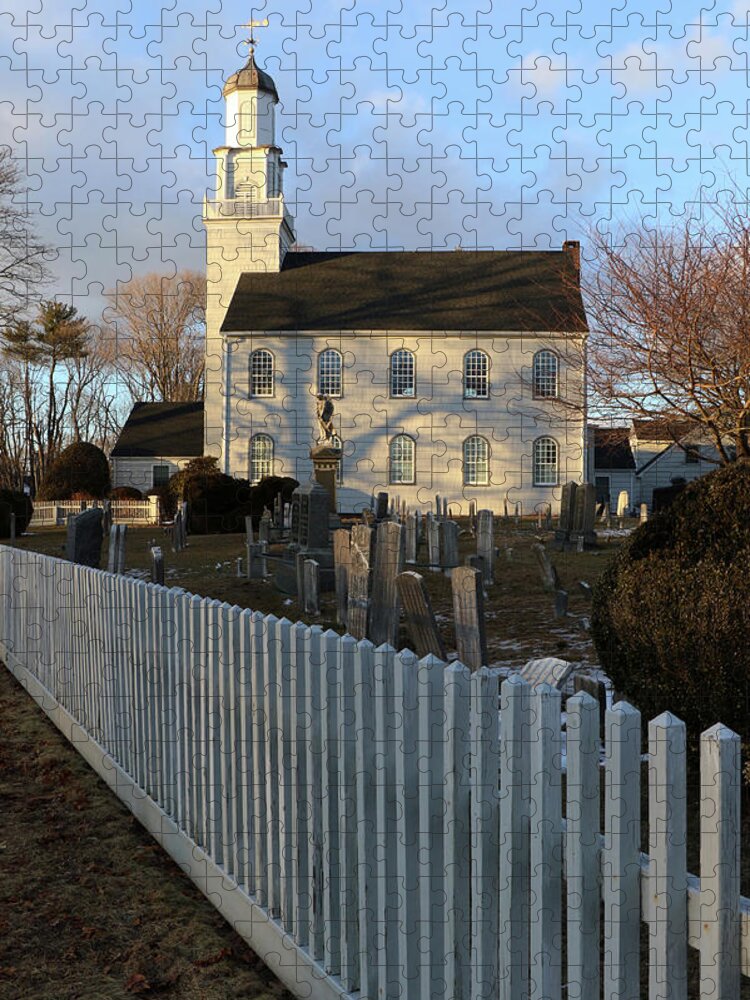 Setauket Presbyterian Church Jigsaw Puzzle featuring the photograph Setauket Presbyterian Church Setauket New York #2 by Bob Savage
