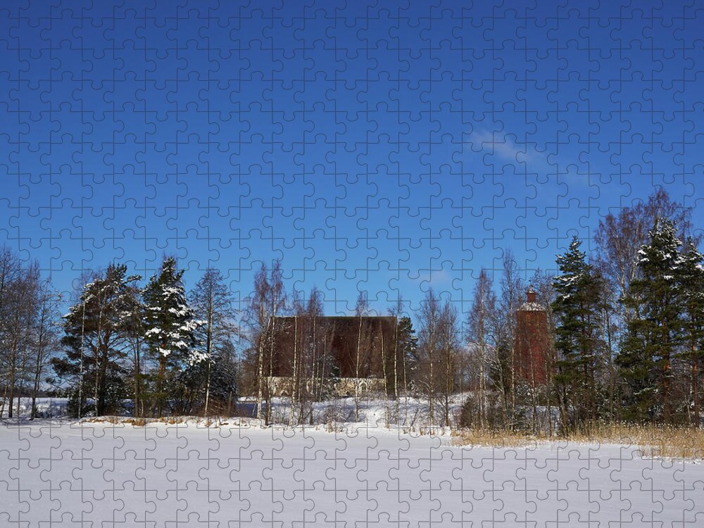 Finland Jigsaw Puzzle featuring the photograph The Church of St Mary in Sastamala #2 by Jouko Lehto