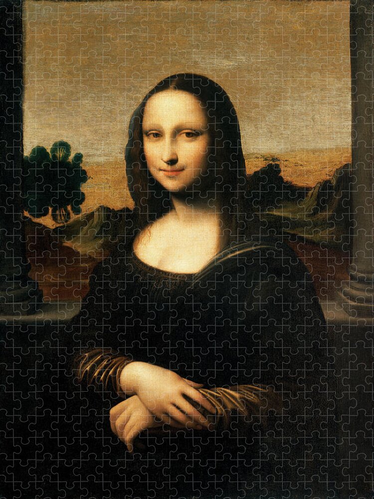 Queenie Art 1000 Piece Mona Lisa by Leonardo Da Vinci Artwork Oil Painting Adults Games Brain Teasers Toys Wooden Jigsaw Puzzles for Home Photo Frame Wall Decoration 