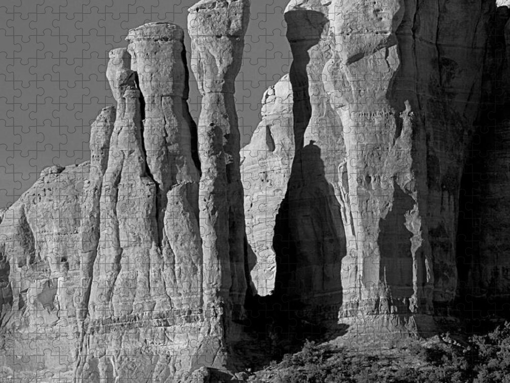 The Mace Jigsaw Puzzle featuring the photograph 213538 The Mace in Cathedral Rock Group by Ed Cooper Photography