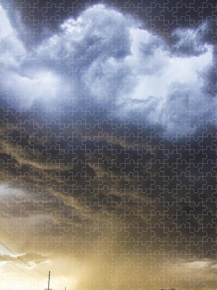 Nebraskasc Jigsaw Puzzle featuring the photograph First Nebraska Storm Chase 2015 #17 by NebraskaSC