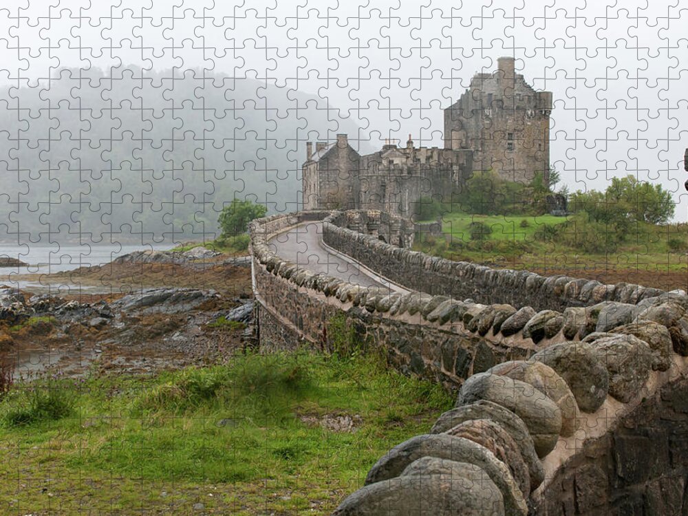 Landscape Jigsaw Puzzle featuring the photograph Eilean Donan Castle by Michalakis Ppalis