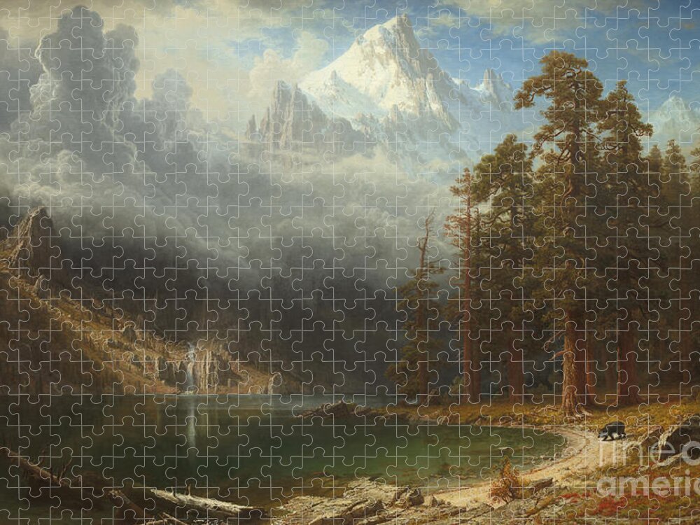 Mount Jigsaw Puzzle featuring the painting Mount Corcoran by Albert Bierstadt