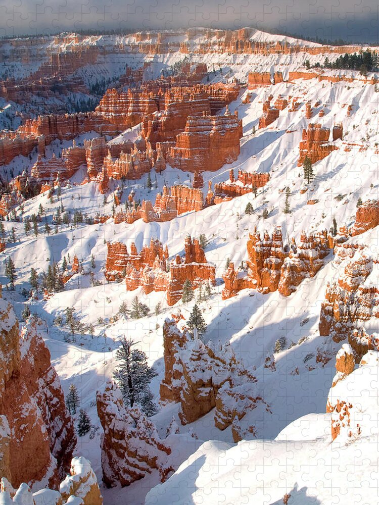 Dave Welling Jigsaw Puzzle featuring the photograph Winter Sunrise Bryce Canyon National Park Utah #3 by Dave Welling