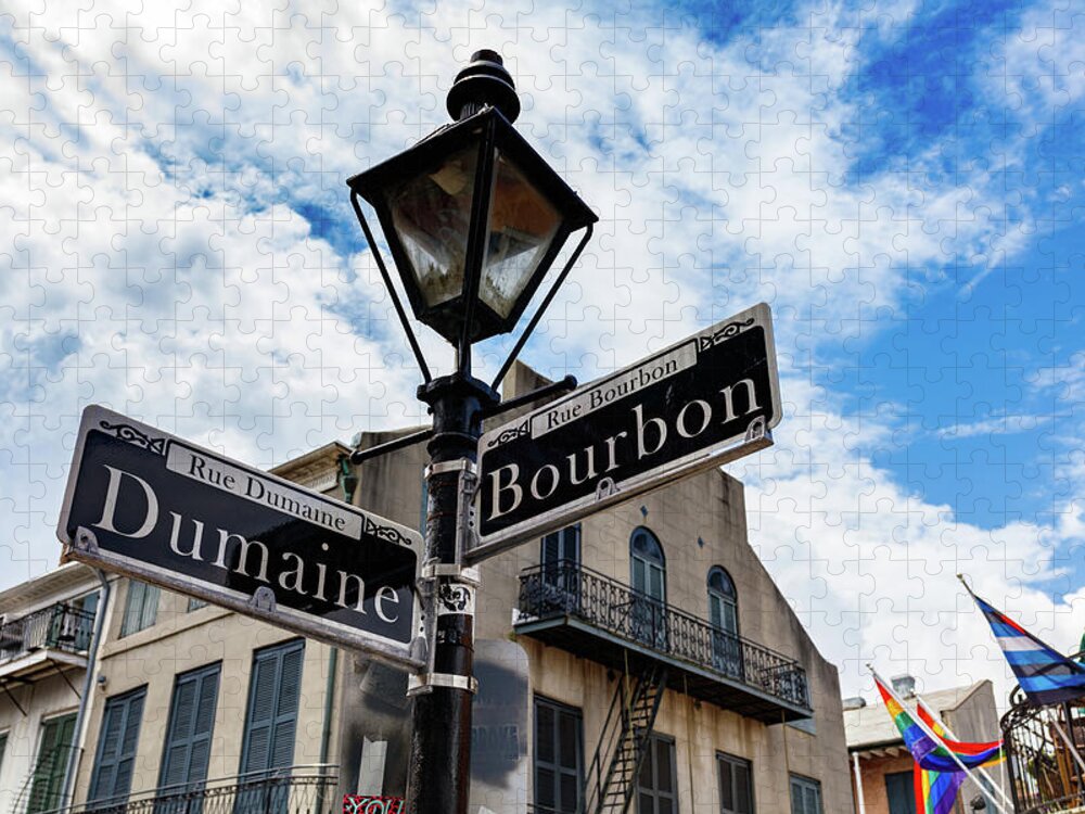 Bourbon Street Jigsaw Puzzle featuring the photograph French Quarter Cityscape #4 by Raul Rodriguez