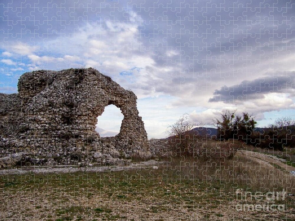 Old Stones Jigsaw Puzzle featuring the photograph Roman Ruins #4 by Judy Kirouac