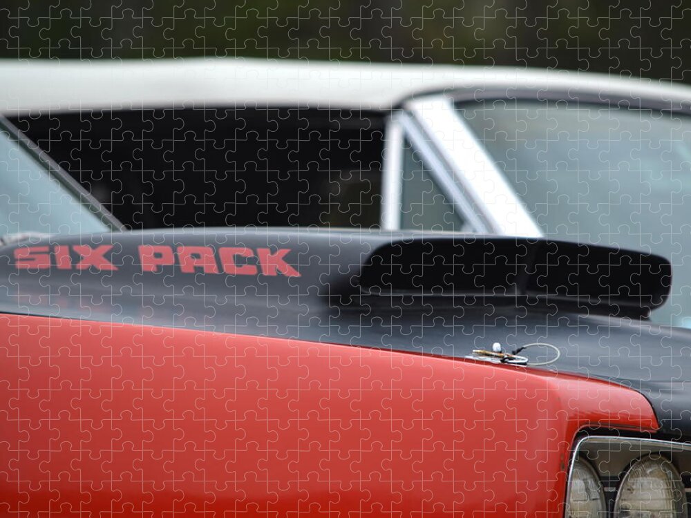  Jigsaw Puzzle featuring the photograph 440 Six-Pack Hood by Dean Ferreira