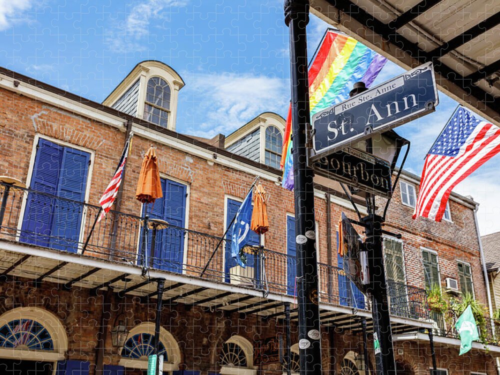 Bourbon Street Jigsaw Puzzle featuring the photograph French Quarter Cityscape #5 by Raul Rodriguez
