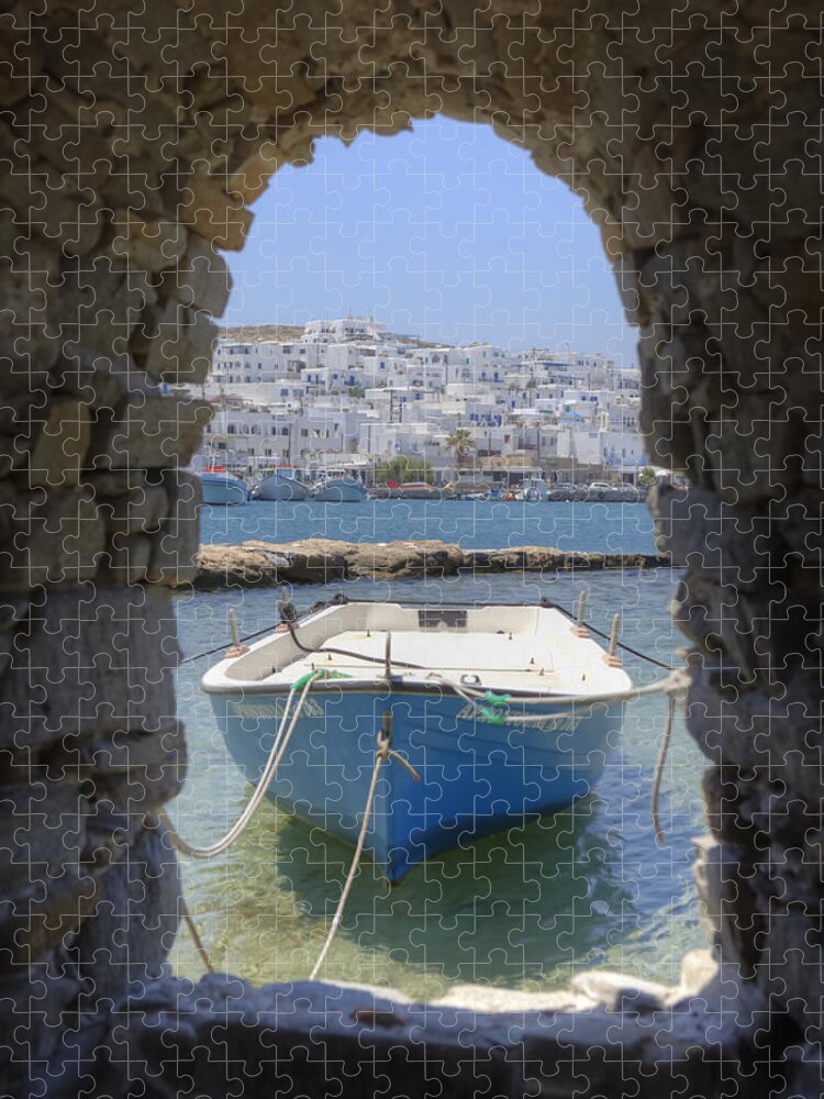 Naoussa Jigsaw Puzzle featuring the photograph Paros - Cyclades - Greece #5 by Joana Kruse