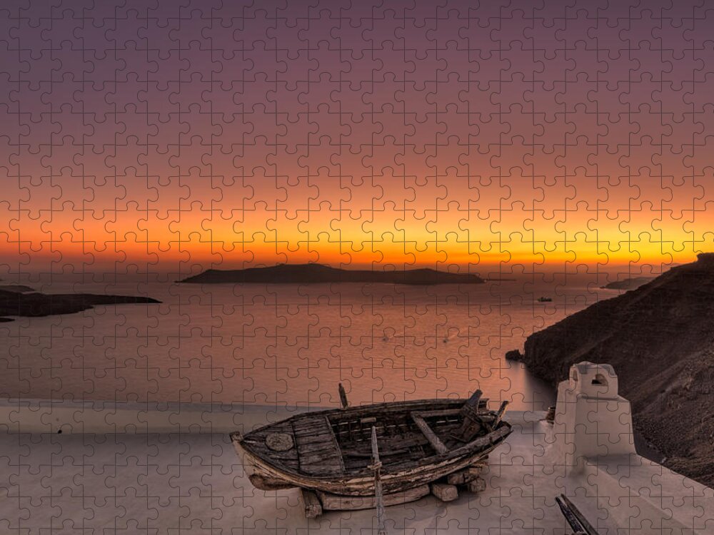 Aegean Jigsaw Puzzle featuring the photograph Santorini - Greece #5 by Constantinos Iliopoulos