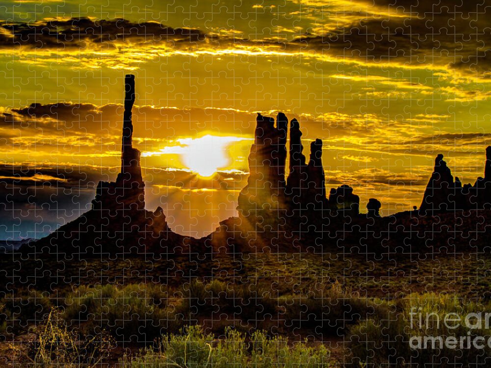 Sunrise Jigsaw Puzzle featuring the photograph Sunrise #1 by Mark Jackson