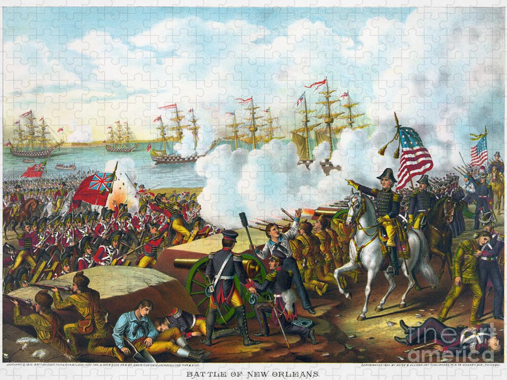 1815 Jigsaw Puzzle featuring the photograph Battle Of New Orleans #6 by Granger