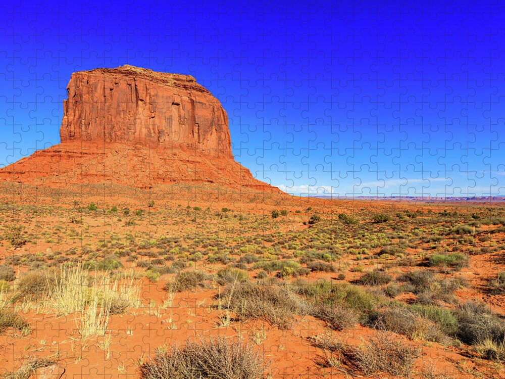 Merrick Butte Jigsaw Puzzle featuring the photograph Monument Valley #6 by Raul Rodriguez