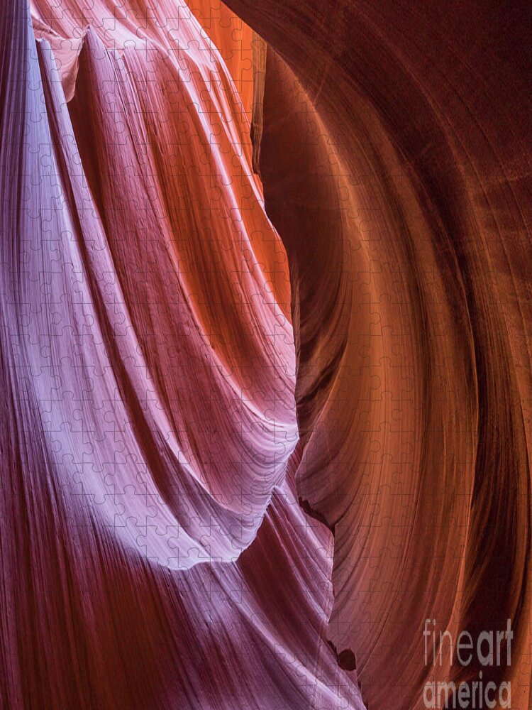 Lower Antelope Canyon Jigsaw Puzzle featuring the photograph Lower Antelope Canyon #2 by Craig Shaknis