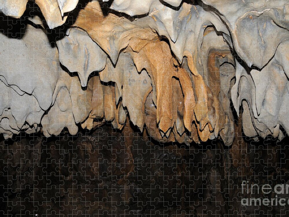 Earth Science Jigsaw Puzzle featuring the photograph Speleothems In Lagangs Cave #7 by Fletcher & Baylis