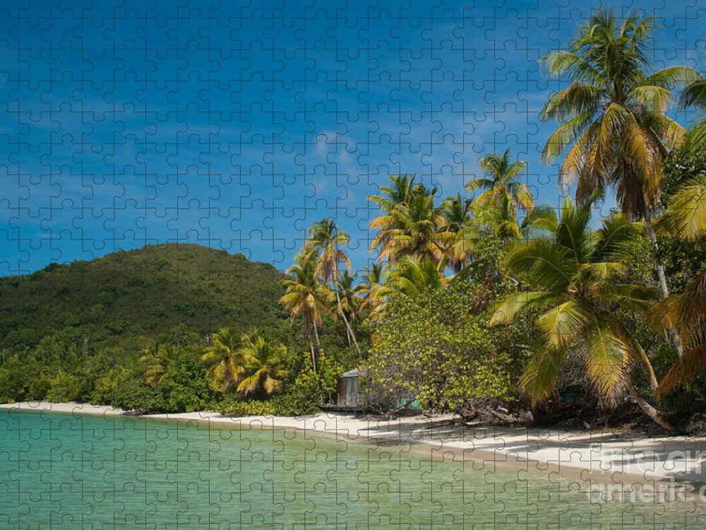 Virgin Islands Jigsaw Puzzle featuring the photograph Cinnamon Bay beach on Saint John - United States Virgin Island #9 by Anthony Totah