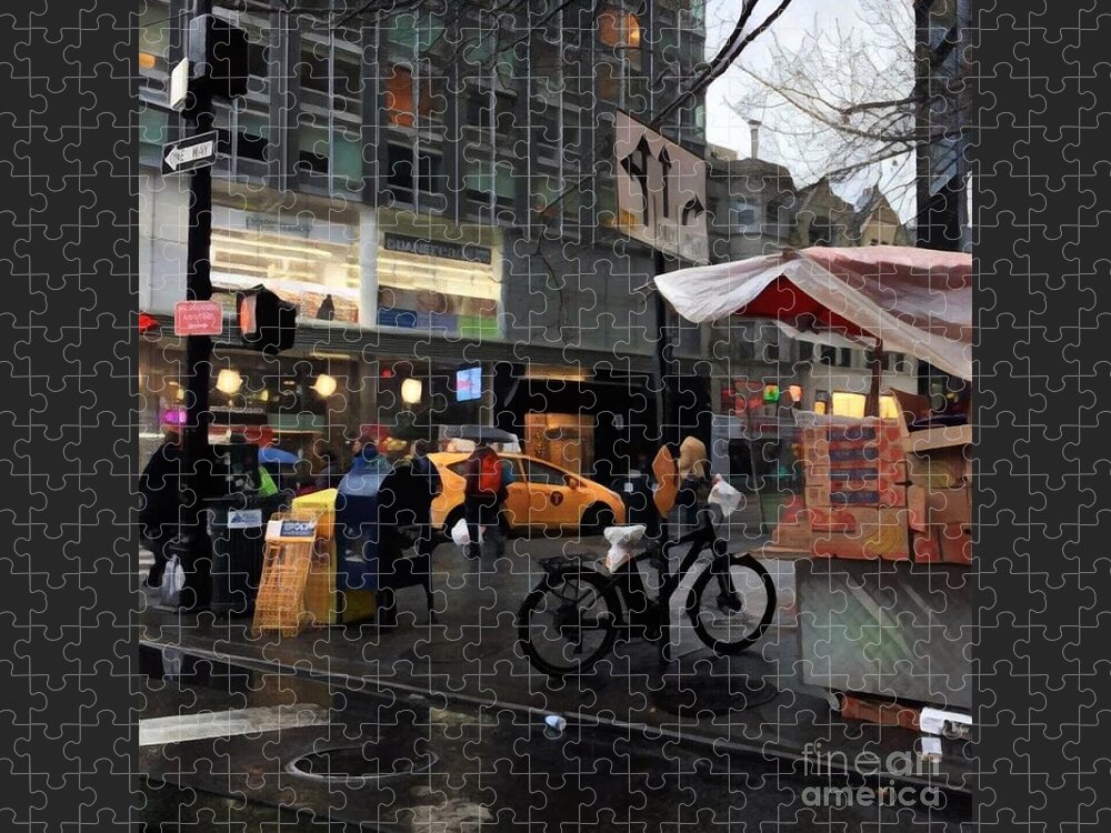 Street Corner Jigsaw Puzzle featuring the photograph Every Corner Tells a Story by Miriam Danar