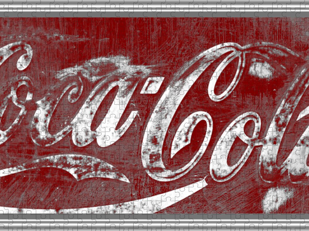 Coca Cola Red And Grey White Letters Sign With Transparent Background Jigsaw  Puzzle by Lone Palm Studio - Pixels