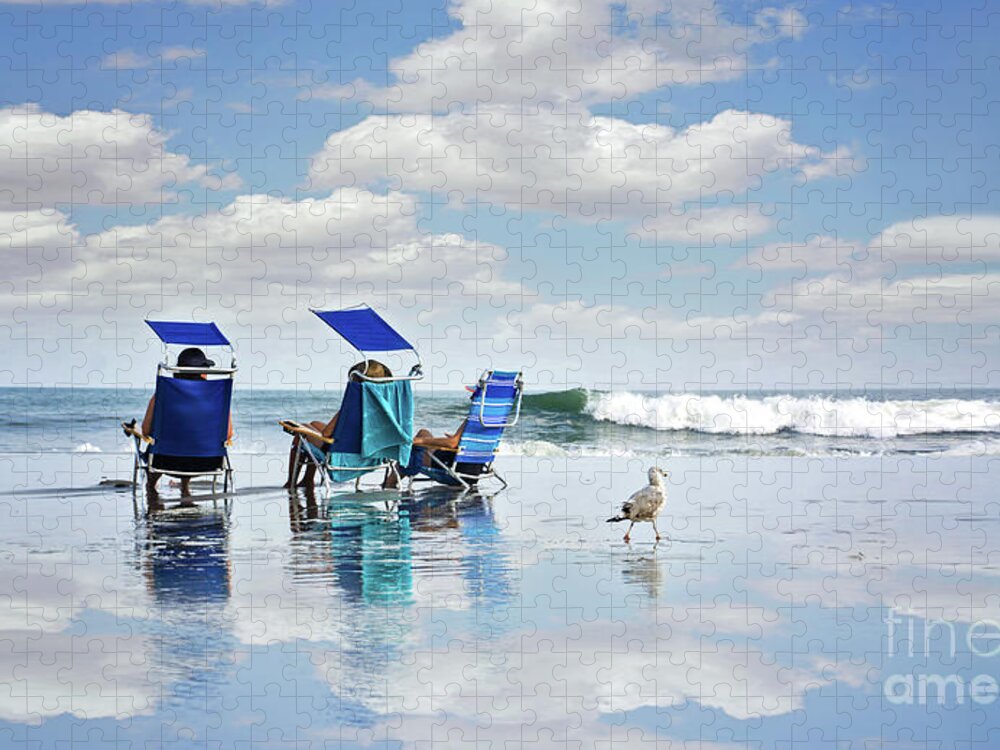 Beach Jigsaw Puzzle featuring the photograph A Day at the Beach by Alissa Beth Photography