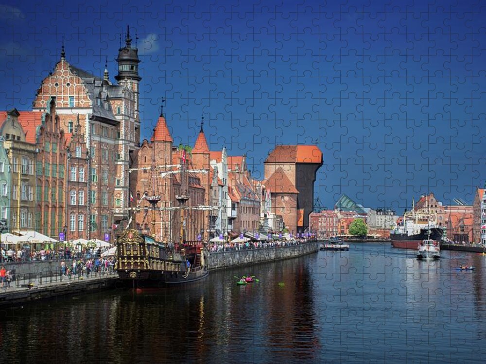 Gdansk Jigsaw Puzzle featuring the photograph A Day in Gdansk by Robert Grac