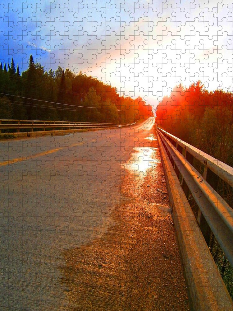  Jigsaw Puzzle featuring the photograph A Moffit Sunset by Daniel Thompson