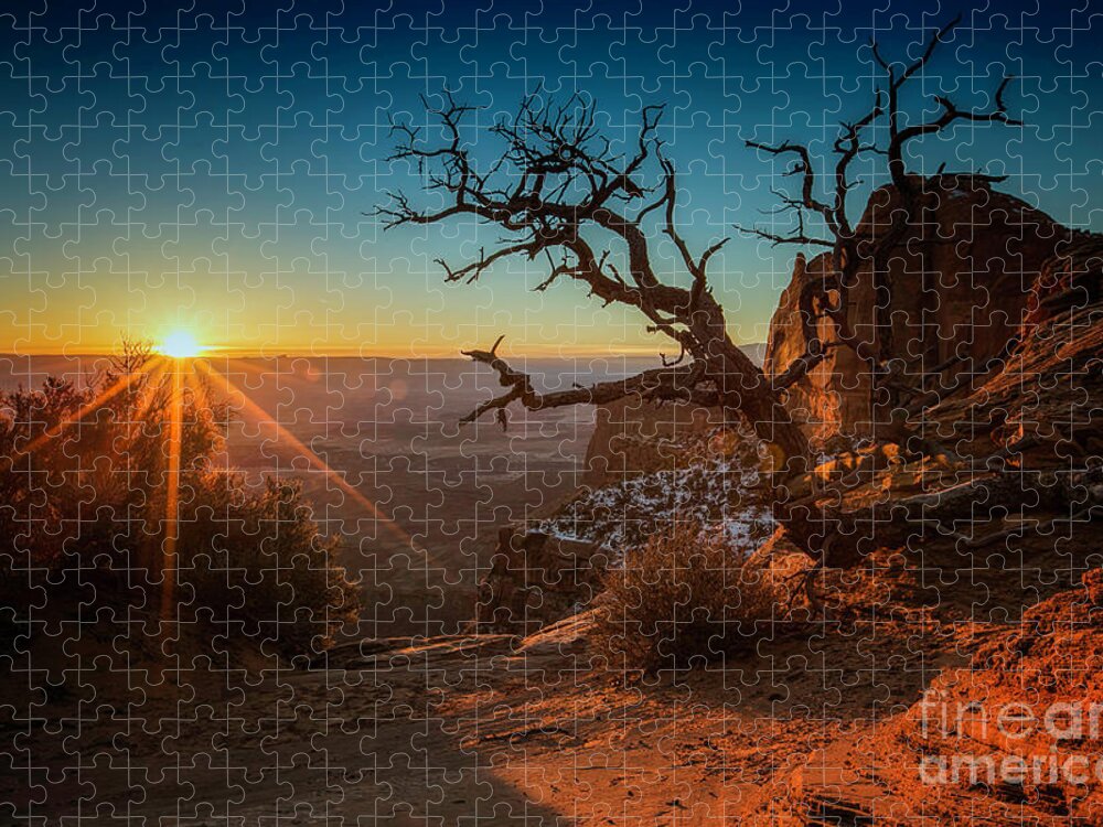 Moab Jigsaw Puzzle featuring the photograph A New Day Dawns by Kristal Kraft