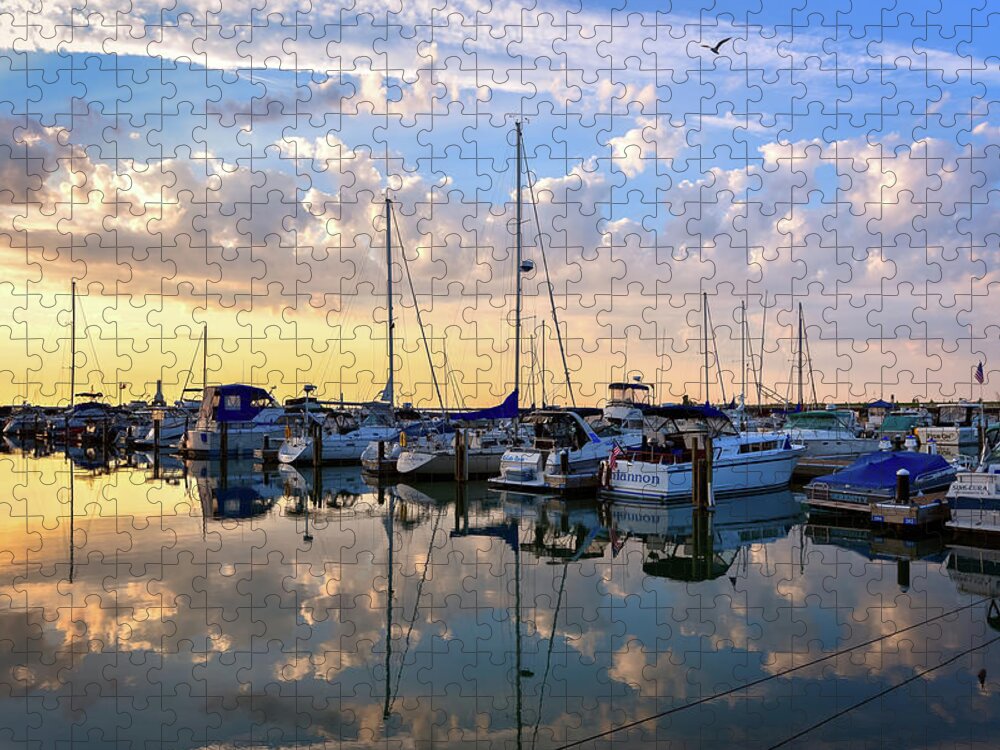 Sun Jigsaw Puzzle featuring the photograph A Place to Reflect IV by James Meyer