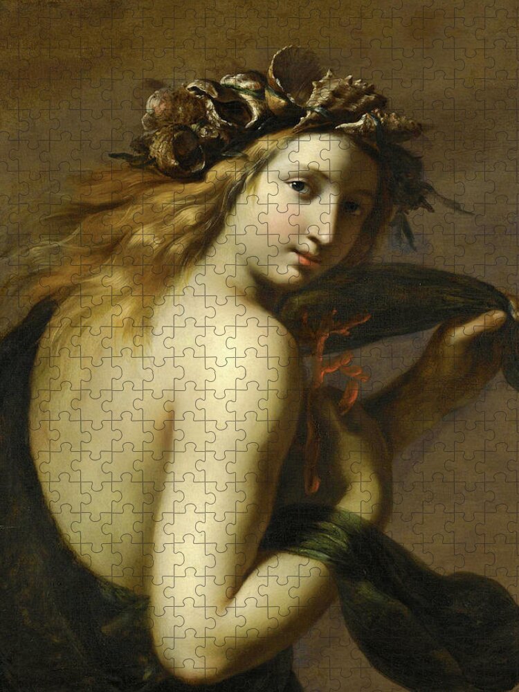 Ginevra Cantofoli Jigsaw Puzzle featuring the painting A Sea-Nymph possibly Galatea by Ginevra Cantofoli