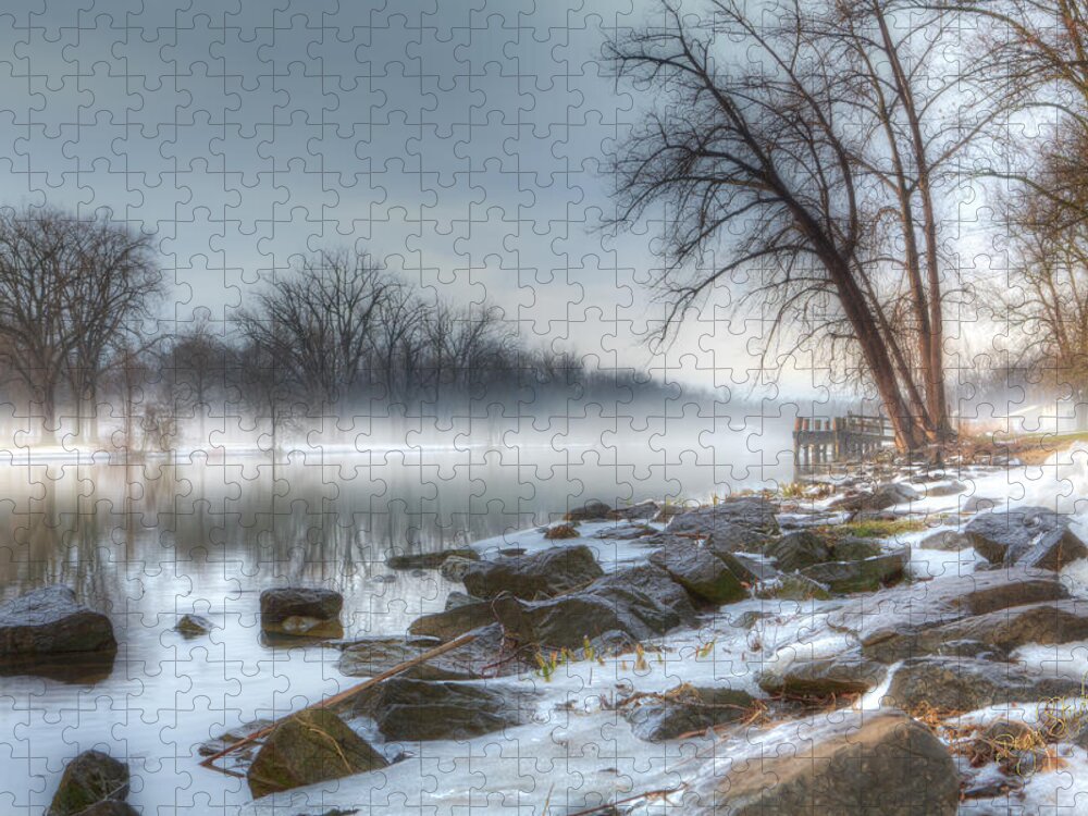 Landscape Jigsaw Puzzle featuring the photograph A Tranquil Evening by Everet Regal