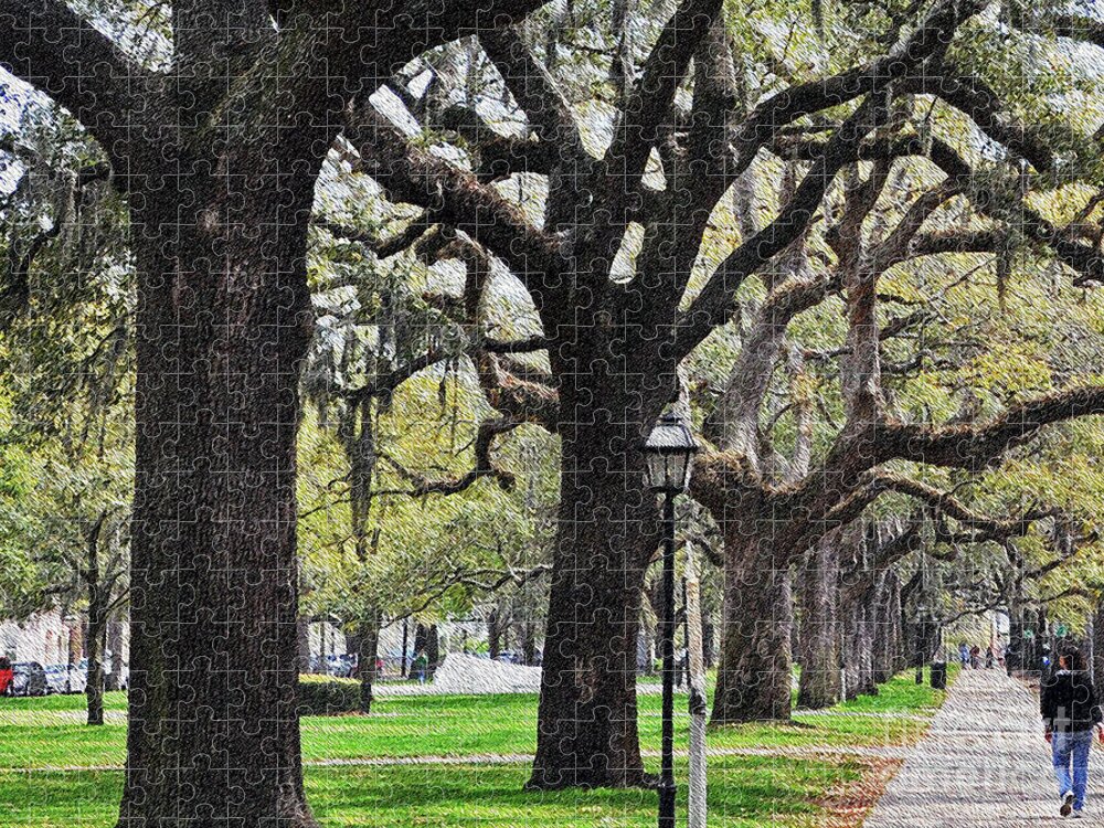 Park Jigsaw Puzzle featuring the photograph A Walk In The Park by Lydia Holly