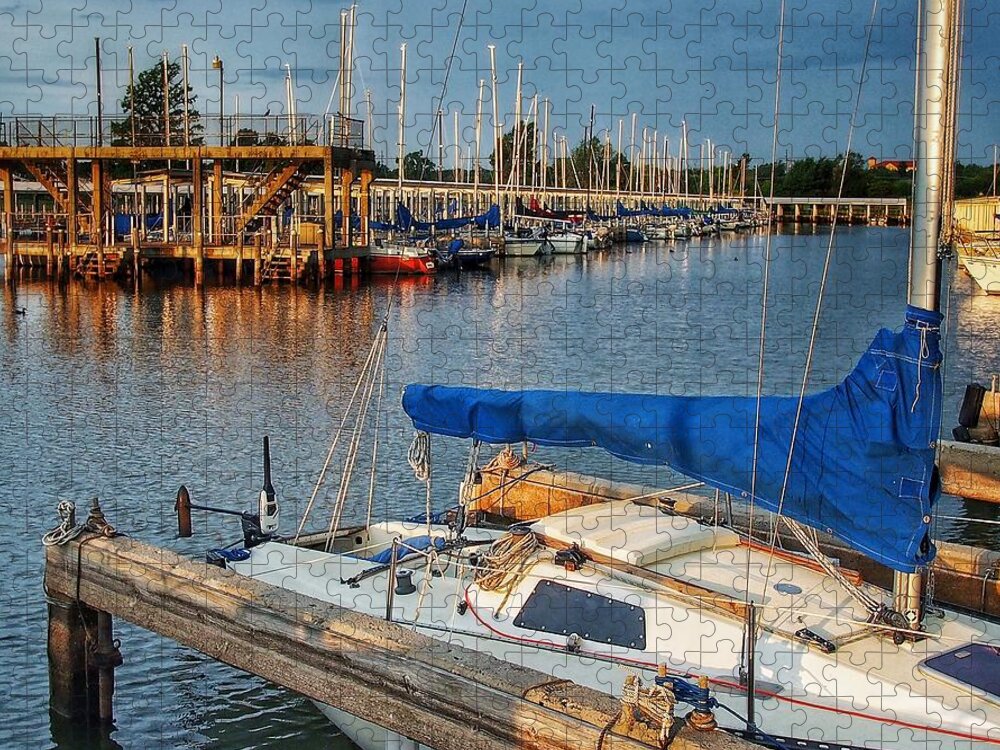 Sails Jigsaw Puzzle featuring the photograph Abundant Sail Mast by Buck Buchanan