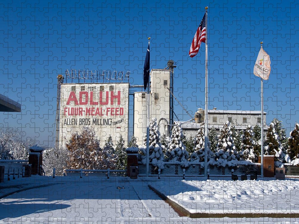 Adluh Flour Jigsaw Puzzle featuring the photograph Adluh Flour 2010 by Joseph C Hinson