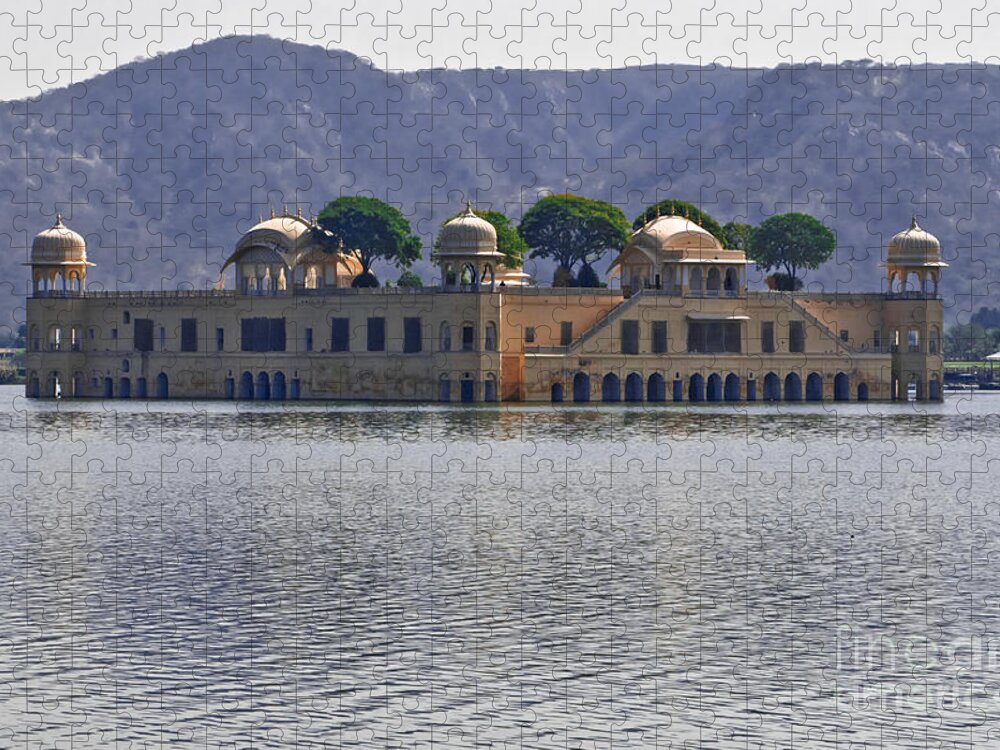 Jal Mahal Jigsaw Puzzle featuring the photograph Afternoon. February. Jal Mahal. by Elena Perelman