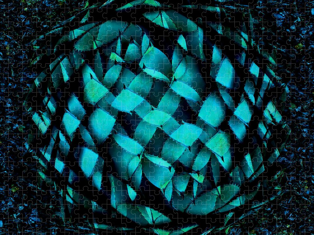 Nature Jigsaw Puzzle featuring the photograph Agave Blues Abstract by Stephanie Grant
