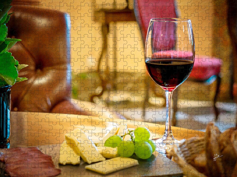 Wine Jigsaw Puzzle featuring the photograph Ageless Companions by TK Goforth