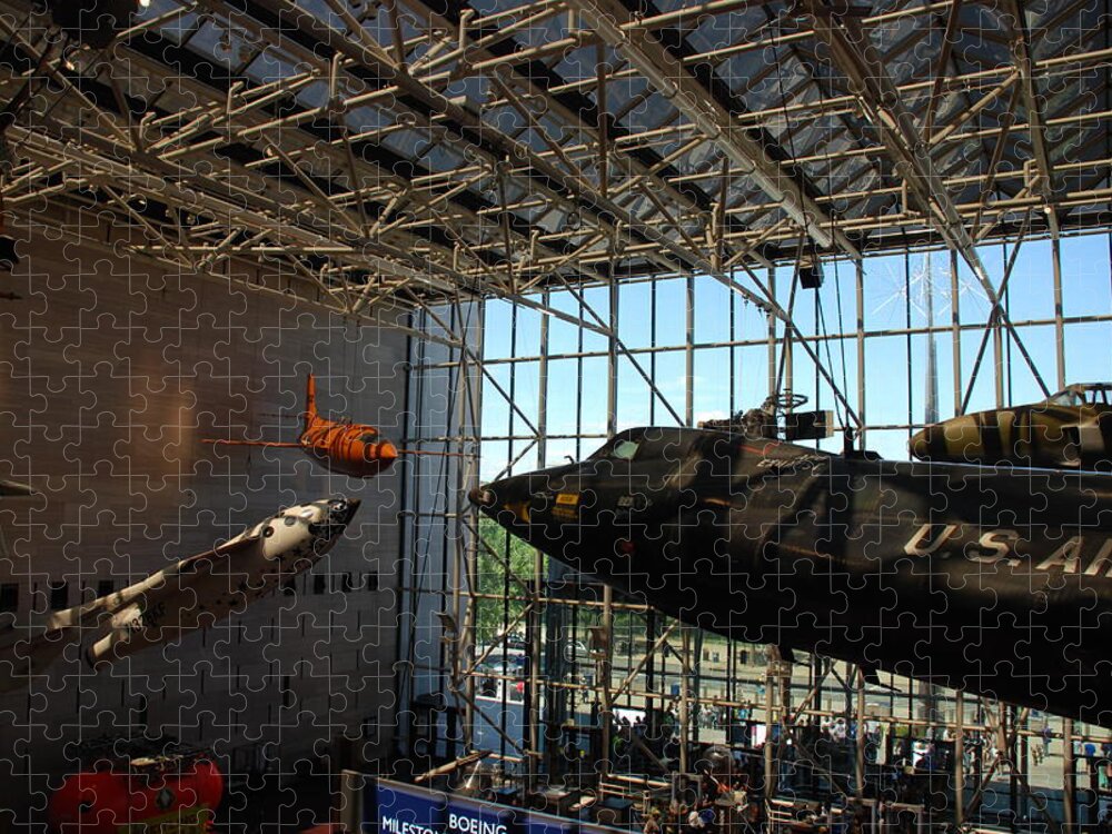 Air And Space Museum Jigsaw Puzzle featuring the photograph Air and Space Museum by Kenny Glover
