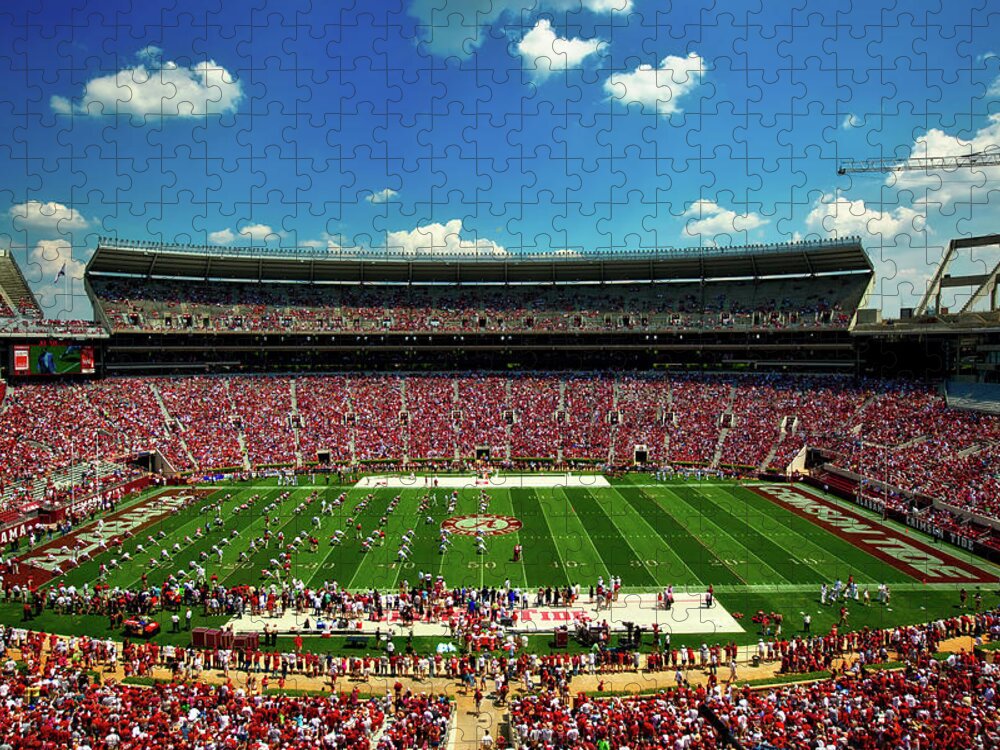 University Of Alabama Jigsaw Puzzle featuring the photograph Alabama Football - Spring Game by Mountain Dreams