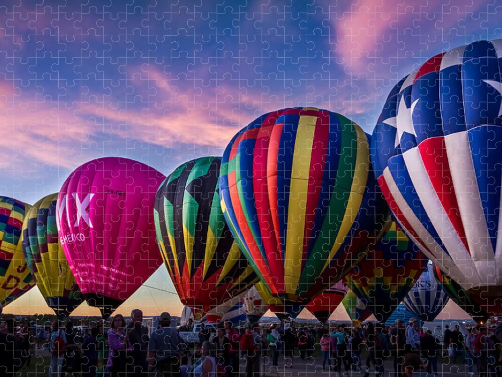 Albuquerque Jigsaw Puzzle featuring the photograph Albuquerque Hot Air Balloon Fiesta by Ron Pate