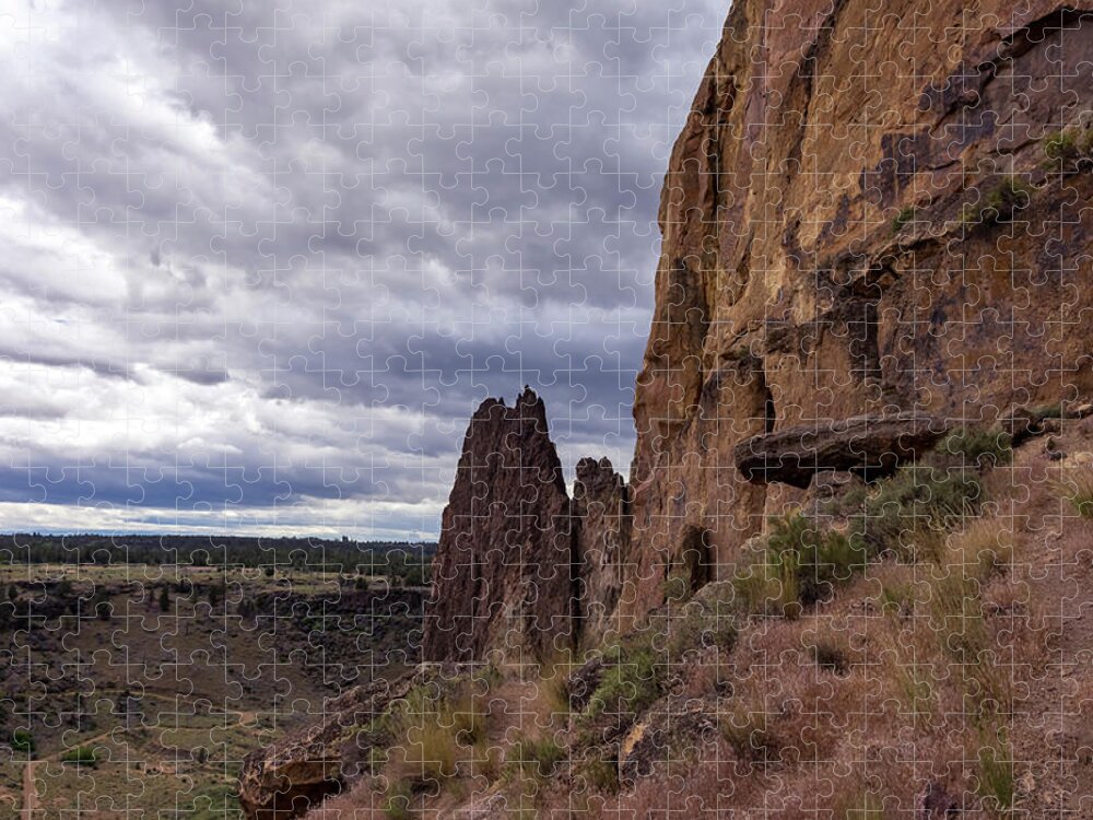 Hills Jigsaw Puzzle featuring the photograph All Along the Edge by Steven Clark