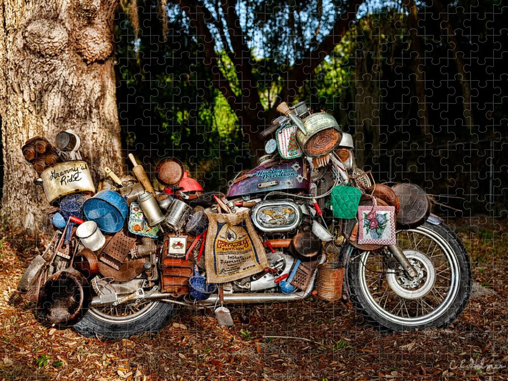 Harley Jigsaw Puzzle featuring the photograph All But The Kitchen Sink by Christopher Holmes