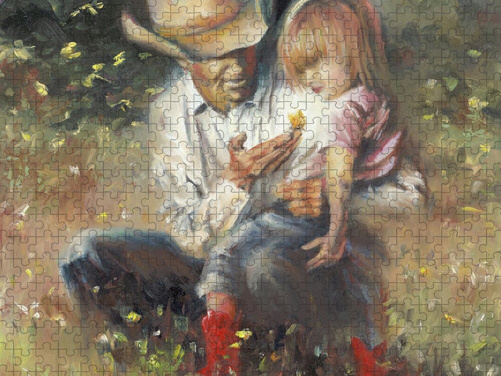 Children Jigsaw Puzzle featuring the painting All of Life's Little Wonders by Mia DeLode