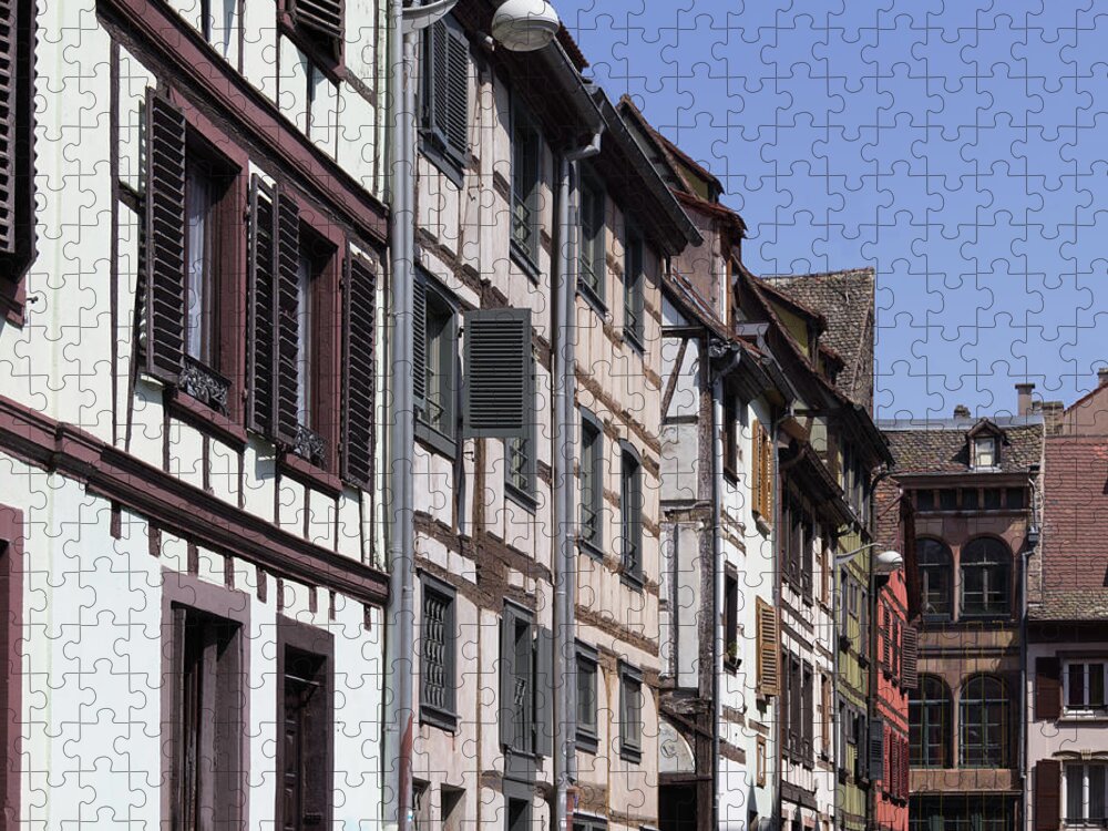 Alsace Jigsaw Puzzle featuring the photograph Alley in La Petite France by Teresa Mucha
